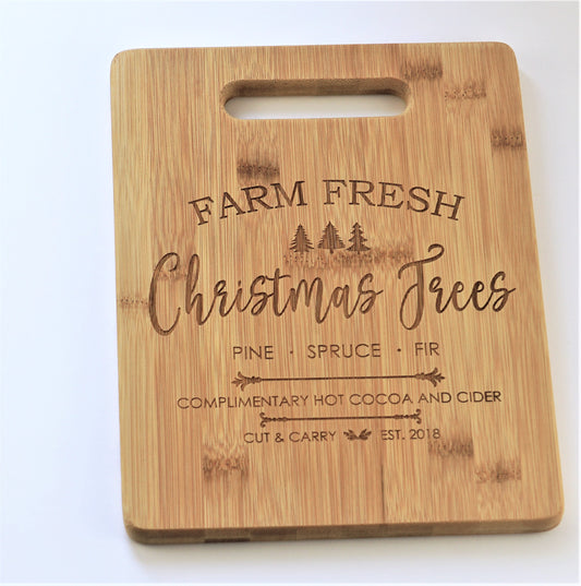 Cutting Board- Farm Fresh Christmas Trees