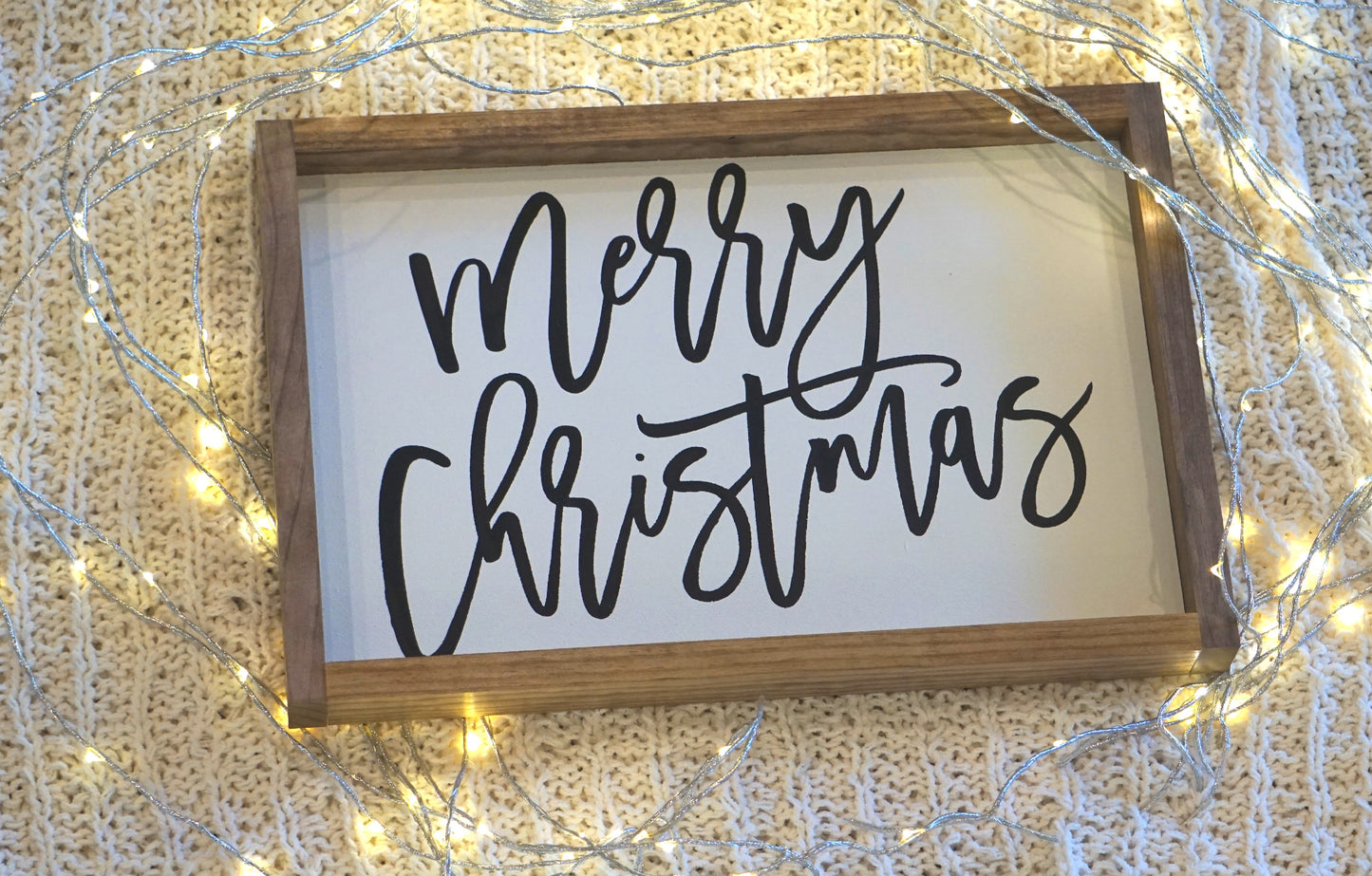 Merry Christmas Wood Sign